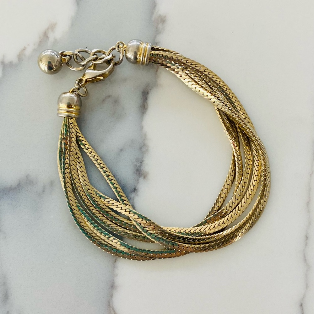 Woven Gold Bracelet